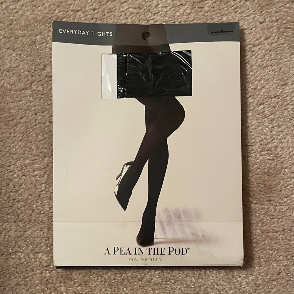 A Pea in the Pod Classic Black Maternity Hosiery